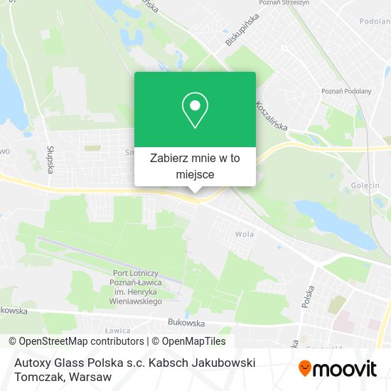 Mapa Autoxy Glass Polska s.c. Kabsch Jakubowski Tomczak