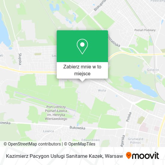 Mapa Kazimierz Pacygon Usługi Sanitarne Kazek