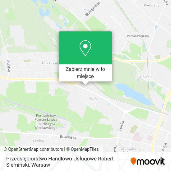 Mapa Przedsiębiorstwo Handlowo Usługowe Robert Siemiński