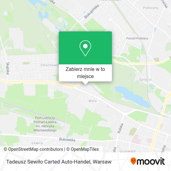 Mapa Tadeusz Sewiło Carted Auto-Handel