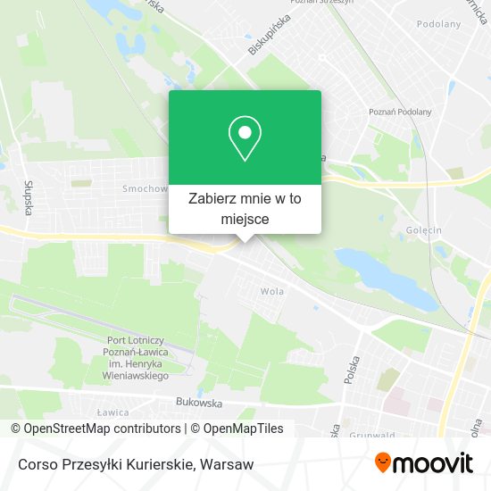 Mapa Corso Przesyłki Kurierskie