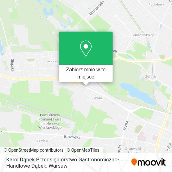 Mapa Karol Dąbek Przedsiębiorstwo Gastronomiczno-Handlowe Dąbek