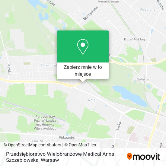 Mapa Przedsiębiorstwo Wielobranżowe Medical Anna Szczeblowska