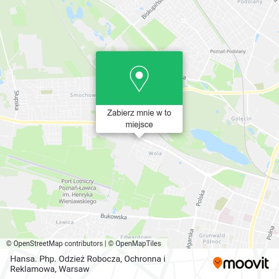 Mapa Hansa. Php. Odzież Robocza, Ochronna i Reklamowa