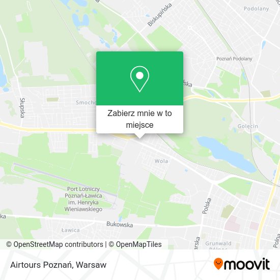 Mapa Airtours Poznań