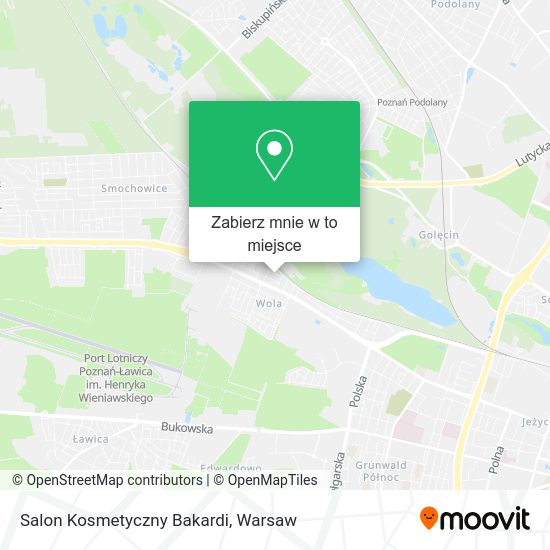 Mapa Salon Kosmetyczny Bakardi