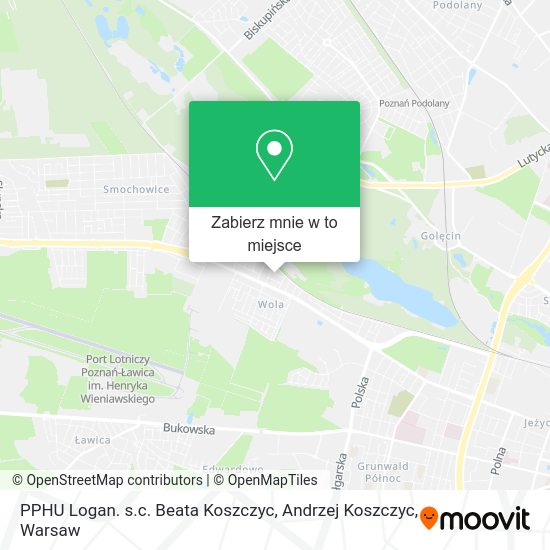 Mapa PPHU Logan. s.c. Beata Koszczyc, Andrzej Koszczyc