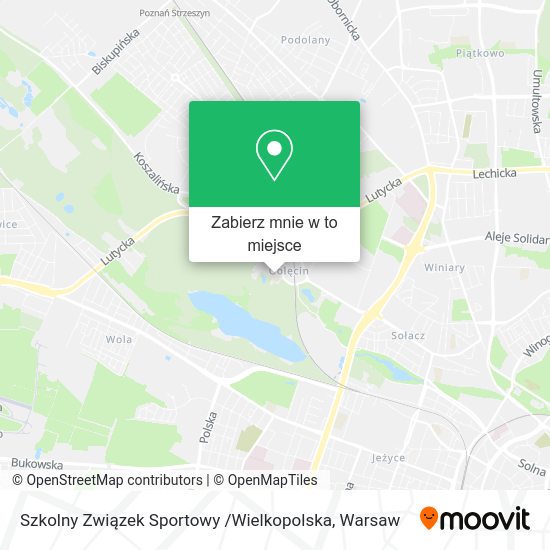 Mapa Szkolny Związek Sportowy /Wielkopolska