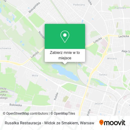 Mapa Rusałka Restauracja - Widok ze Smakiem