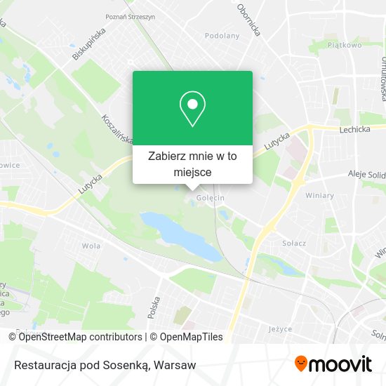 Mapa Restauracja pod Sosenką