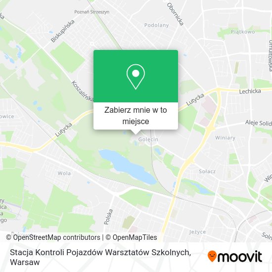 Mapa Stacja Kontroli Pojazdów Warsztatów Szkolnych