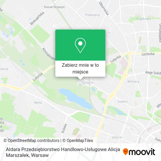 Mapa Aldara Przedsiębiorstwo Handlowo-Usługowe Alicja Marszałek