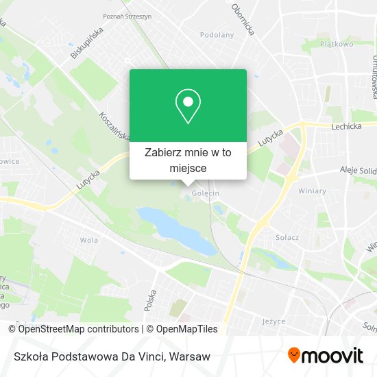 Mapa Szkoła Podstawowa Da Vinci