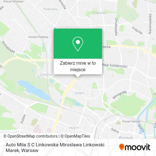 Mapa Auto Mila S C Linkowska Miroslawa Linkowski Marek