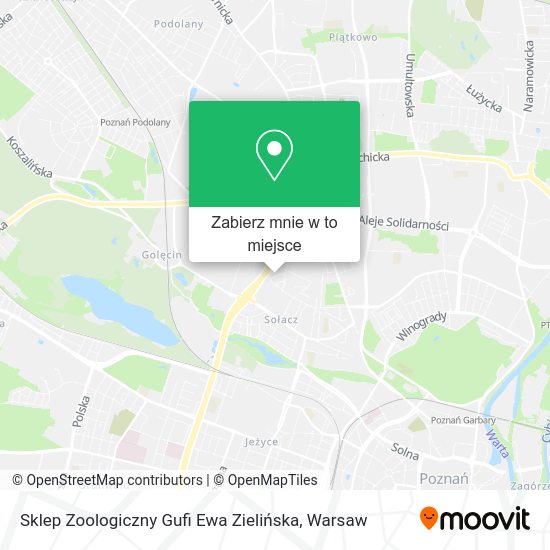 Mapa Sklep Zoologiczny Gufi Ewa Zielińska