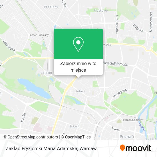 Mapa Zakład Fryzjerski Maria Adamska