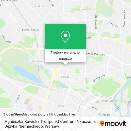 Mapa Agnieszka Kawicka Treffpunkt Centrum Nauczania Języka Niemieckiego