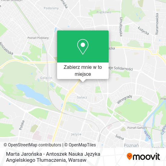 Mapa Marta Jarońska - Antoszek Nauka Języka Angielskiego Tłumaczenia