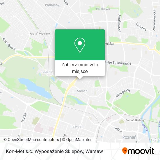 Mapa Kon-Met s.c. Wyposażenie Sklepów