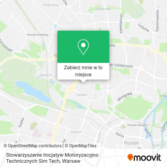 Mapa Stowarzyszenie Inicjatyw Motoryzacyjno Technicznych Sim Tech