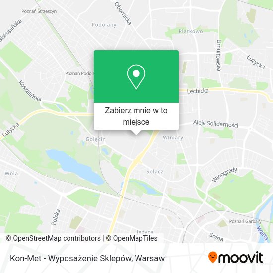 Mapa Kon-Met - Wyposażenie Sklepów