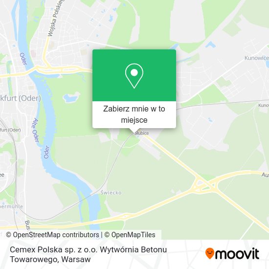 Mapa Cemex Polska sp. z o.o. Wytwórnia Betonu Towarowego