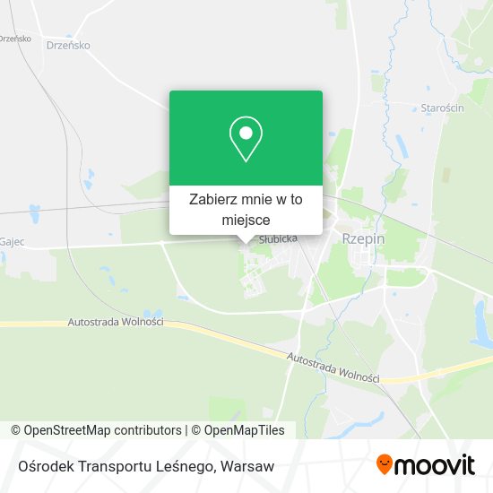 Mapa Ośrodek Transportu Leśnego