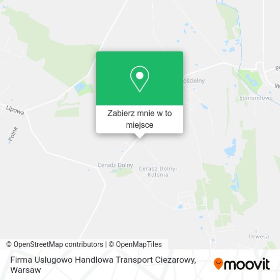 Mapa Firma Uslugowo Handlowa Transport Ciezarowy