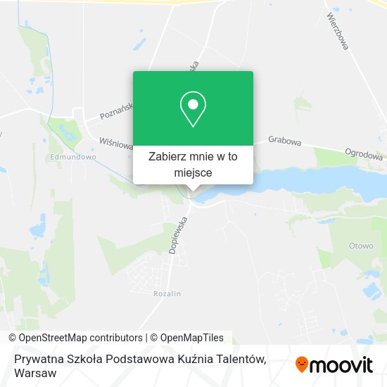 Mapa Prywatna Szkoła Podstawowa Kuźnia Talentów