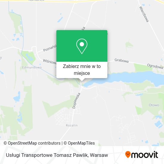 Mapa Usługi Transportowe Tomasz Pawlik