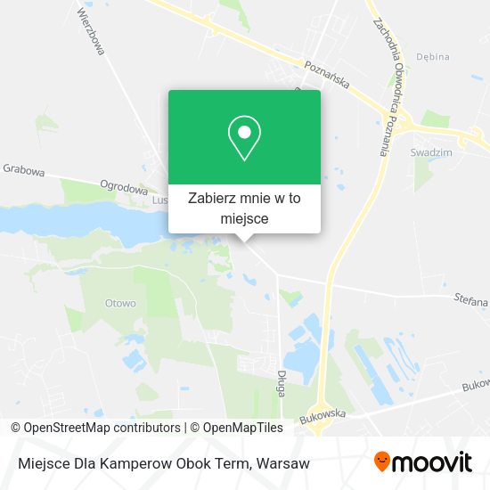 Mapa Miejsce Dla Kamperow Obok Term