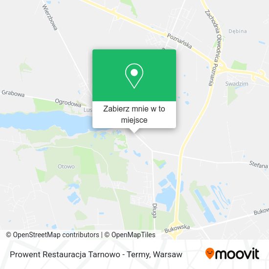 Mapa Prowent Restauracja Tarnowo - Termy