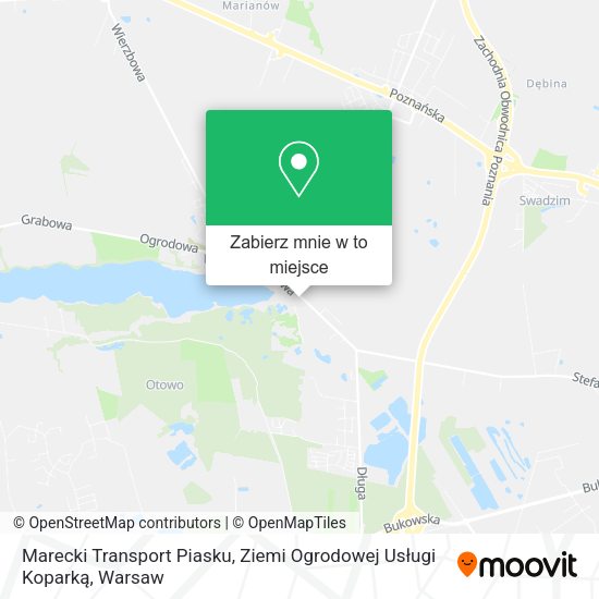 Mapa Marecki Transport Piasku, Ziemi Ogrodowej Usługi Koparką