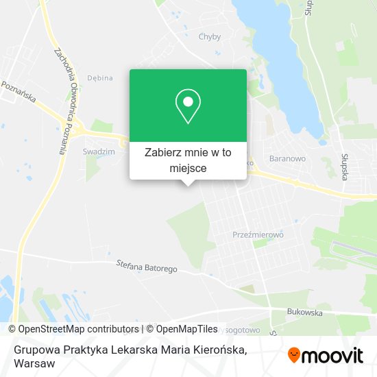 Mapa Grupowa Praktyka Lekarska Maria Kierońska