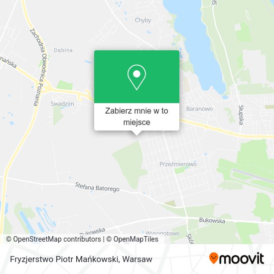 Mapa Fryzjerstwo Piotr Mańkowski