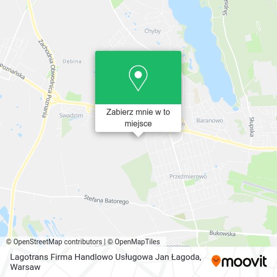 Mapa Lagotrans Firma Handlowo Usługowa Jan Łagoda