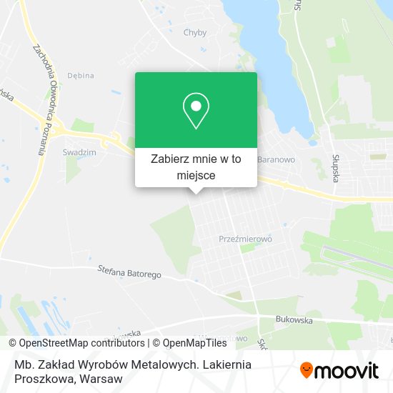 Mapa Mb. Zakład Wyrobów Metalowych. Lakiernia Proszkowa