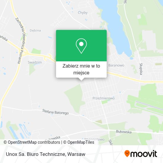 Mapa Unox Sa. Biuro Techniczne