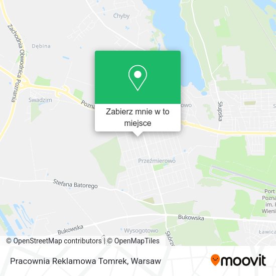 Mapa Pracownia Reklamowa Tomrek