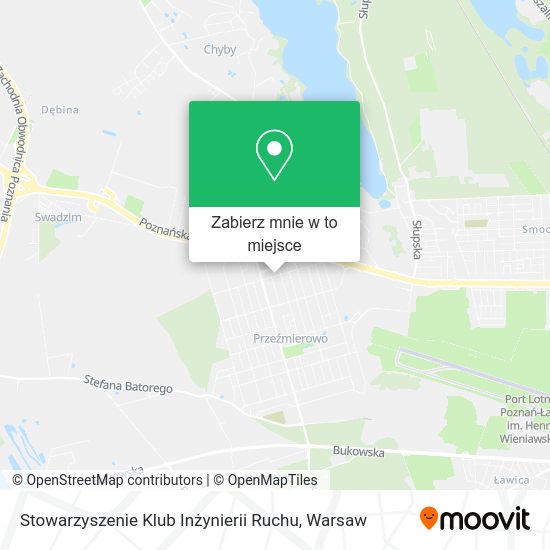 Mapa Stowarzyszenie Klub Inżynierii Ruchu