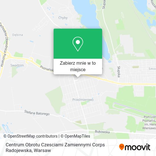 Mapa Centrum Obrotu Czesciami Zamiennymi Corps Radojewska