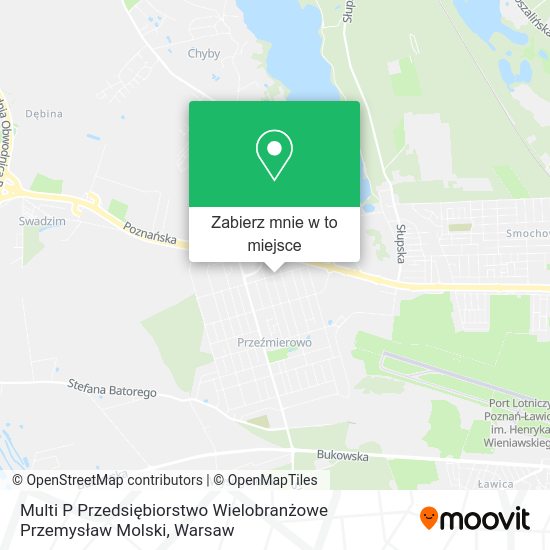 Mapa Multi P Przedsiębiorstwo Wielobranżowe Przemysław Molski