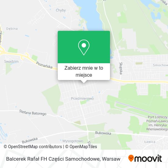 Mapa Balcerek Rafał FH Części Samochodowe