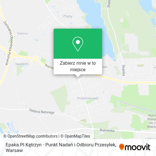 Mapa Epaka.Pl Kętrzyn - Punkt Nadań i Odbioru Przesyłek