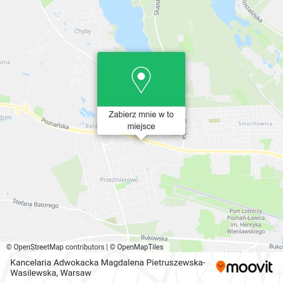 Mapa Kancelaria Adwokacka Magdalena Pietruszewska-Wasilewska