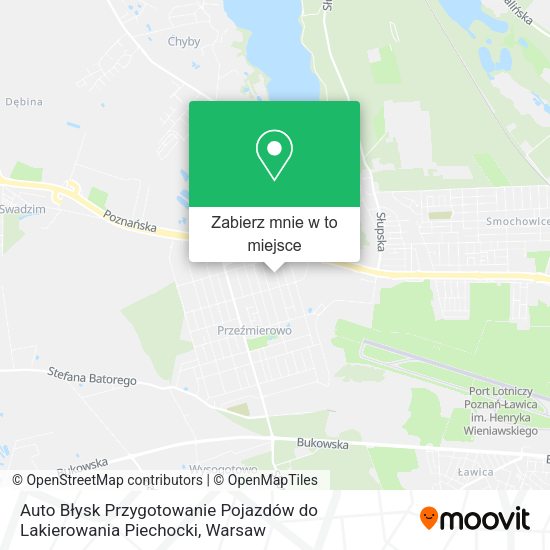 Mapa Auto Błysk Przygotowanie Pojazdów do Lakierowania Piechocki