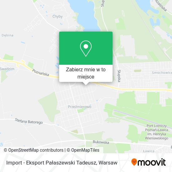 Mapa Import - Eksport Pałaszewski Tadeusz