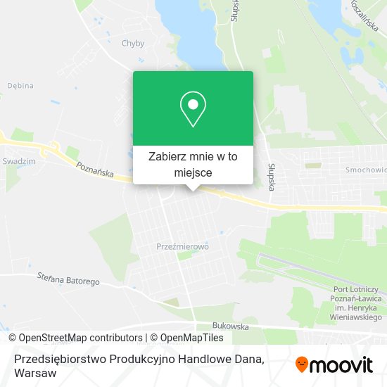 Mapa Przedsiębiorstwo Produkcyjno Handlowe Dana