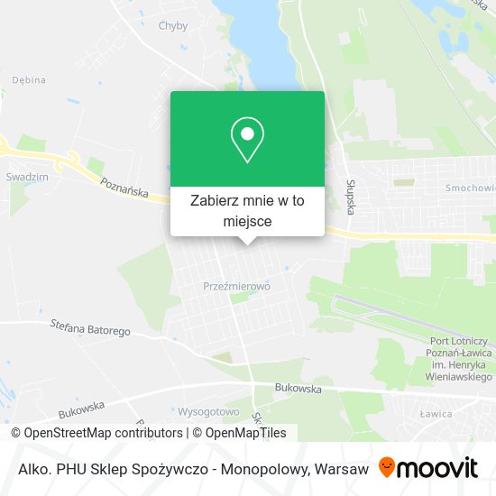 Mapa Alko. PHU Sklep Spożywczo - Monopolowy