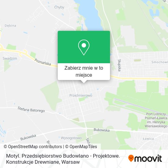 Mapa Motyl. Przedsiębiorstwo Budowlano - Projektowe. Konstrukcje Drewniane